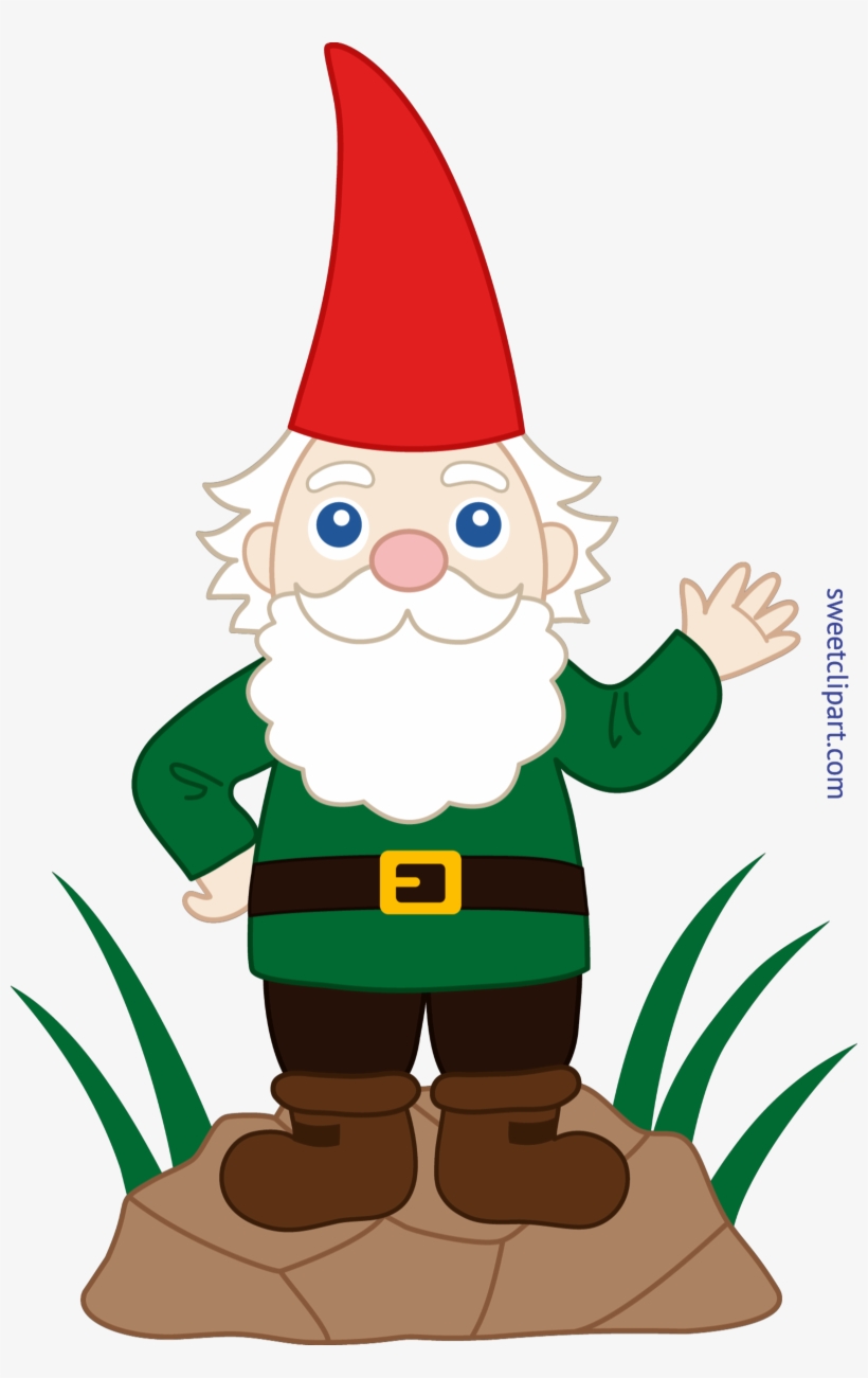 Banner Black And White Library Garden Clip Art Pinterest - Gnome Clip Art, transparent png