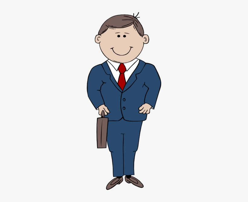 Big Clip Art At - Cartoon Man In Suit, transparent png