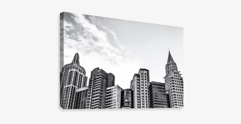 Modern Buildings At Las Vegas, Usa In Black And White - New York-new York Hotel & Casino, transparent png