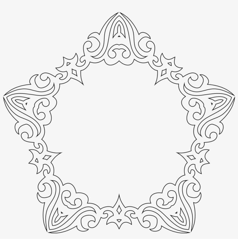 Decorative Line Art Frame - Portable Network Graphics, transparent png
