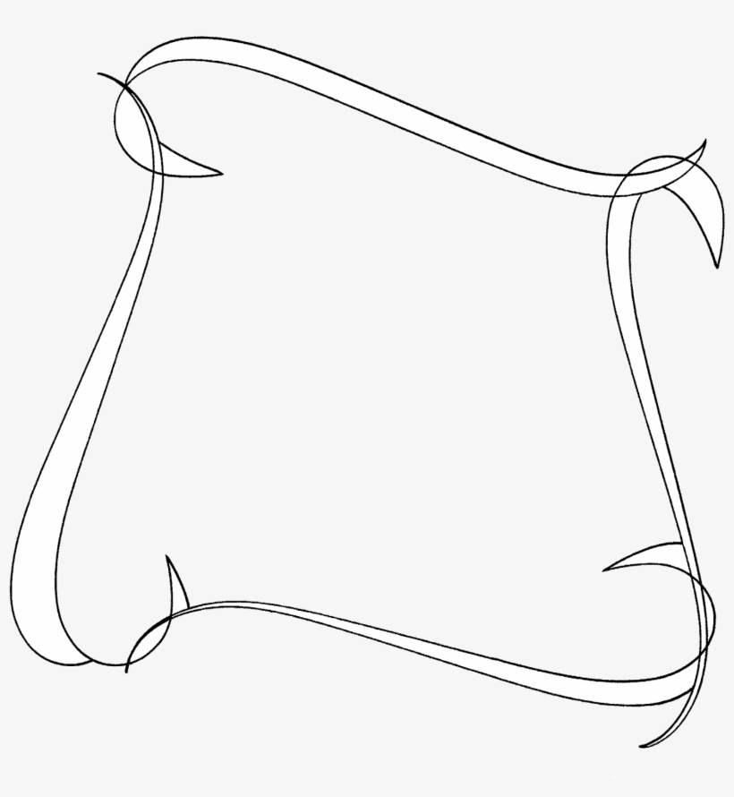 Line Art Frame With White Fill Download - Line Art, transparent png