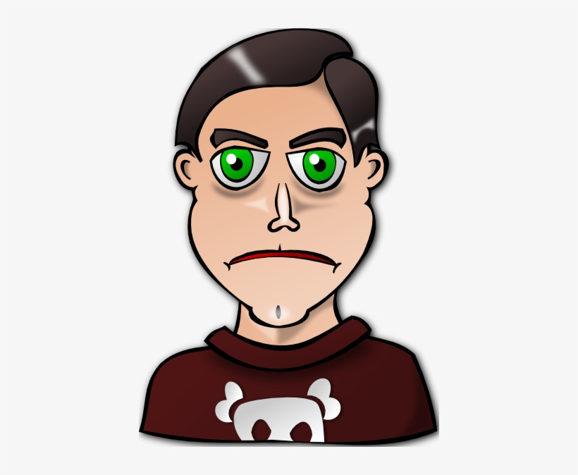 Man With Green Eyes Clipart, transparent png