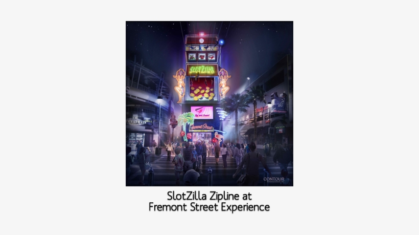 The $11 Million Attraction Will Forever Alter The Downtown - Las Vegas Fremont Street Slotzilla, transparent png