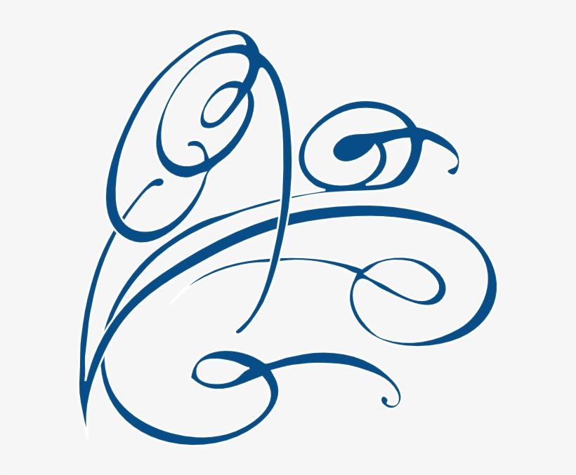 Decorative Swirl Clip Art At Clkercom Vector Clip Art - Dark Blue Swirl Clip Art, transparent png