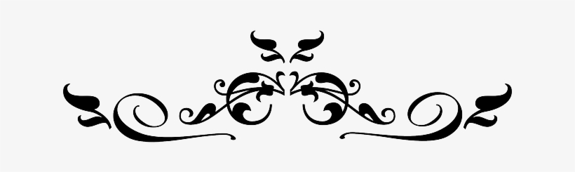 Decorative Line Clip Art Black And White - Decorative Elements Clip Art, transparent png