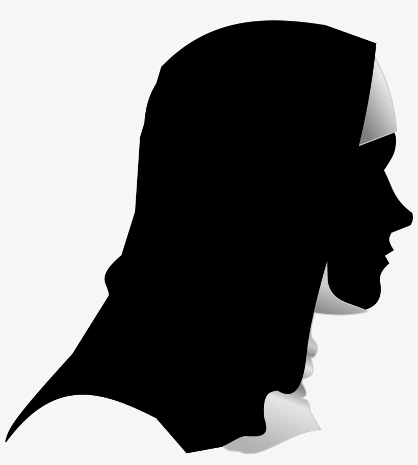 Catholic Nun Silhouette Profile Big Image Png - Silhouette Of A Nun, transparent png