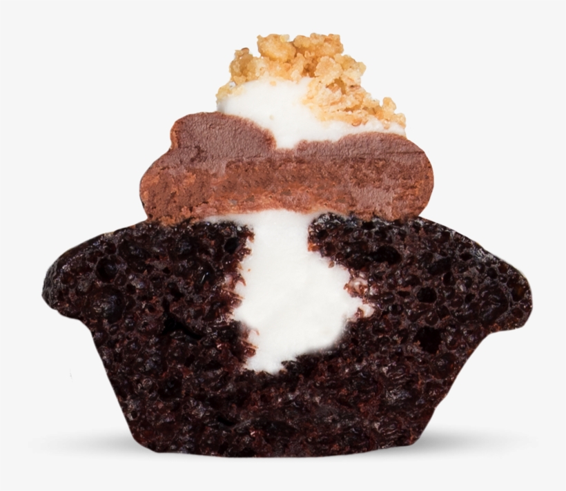 Smores Cupcake Small Cross View Image - S'more, transparent png