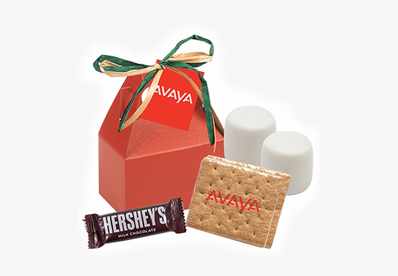 Custom Mini Gable Box W/ S'more Kit, transparent png