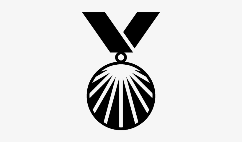 Medal Variant With Rays Vector - Medaille Sportive, transparent png