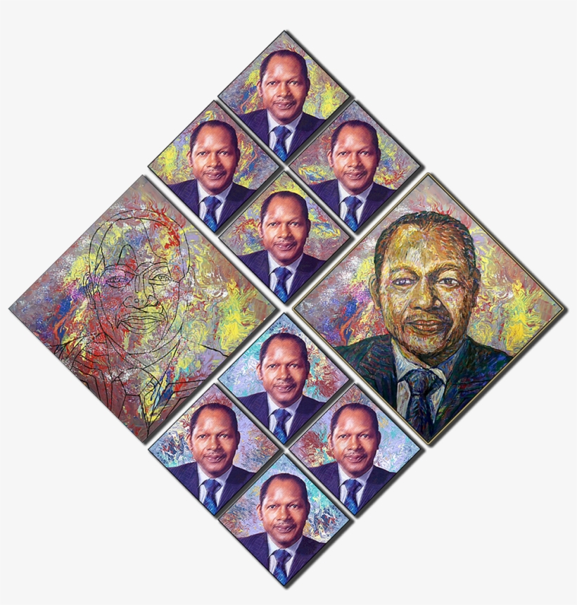 The Portrait Of Tom Bradley Painted In Acrylics Over - Martin Luther King Jr. Day, transparent png