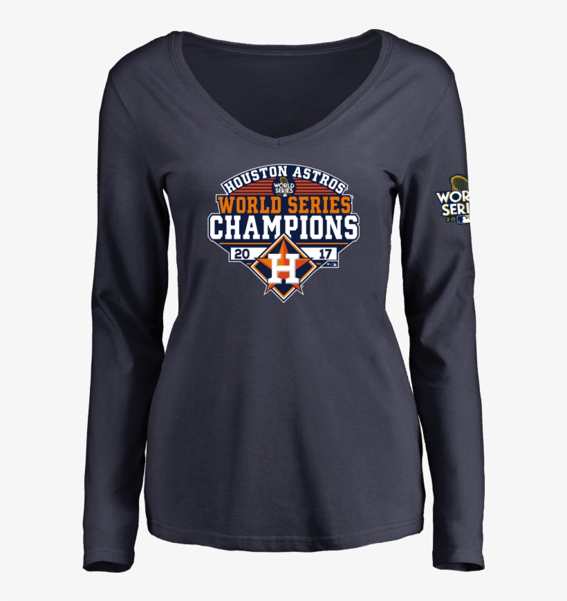 Houston Astros 2017 World Series Champions Long Sleeve - 2017 World Series Champion Tshirt, transparent png