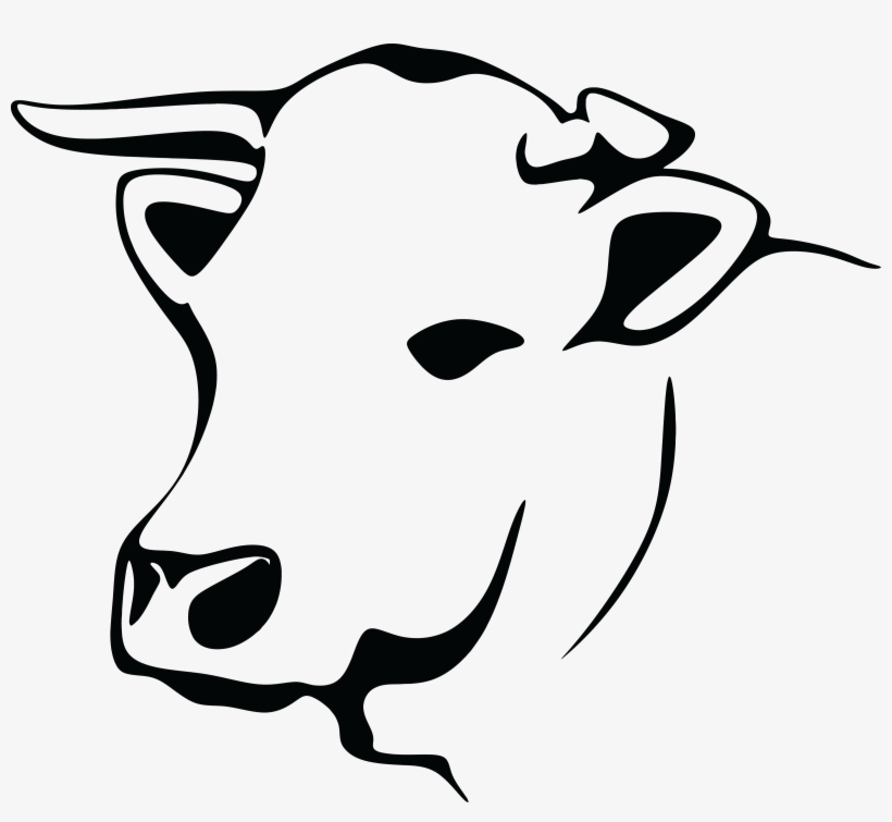Free Clipart Of A Black And White Cow - Black And White Cow Png, transparent png