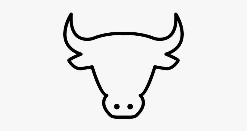Cow Head Outline Vector - Cow Head Png, transparent png