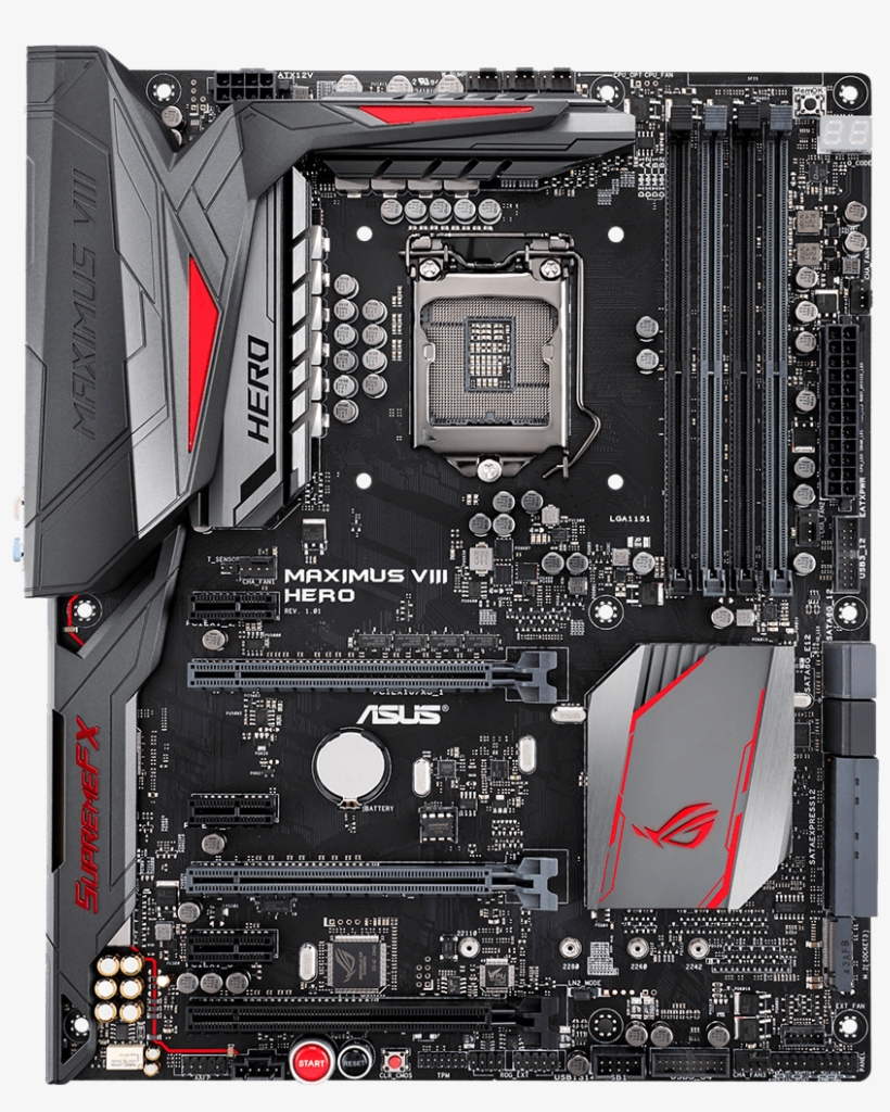 Asus Maximus Viii Hero Atx Lga1151 Motherboard - Asus Maximus Viii Ranger 1151, transparent png