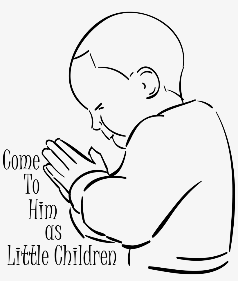 Little Boy Praying Coloring Page