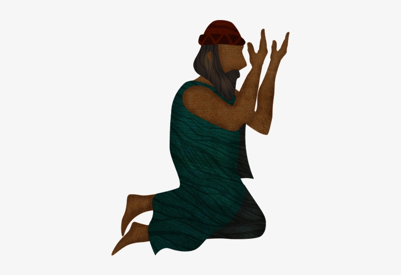 Noah Praying - Noah Praying Cartoon, transparent png
