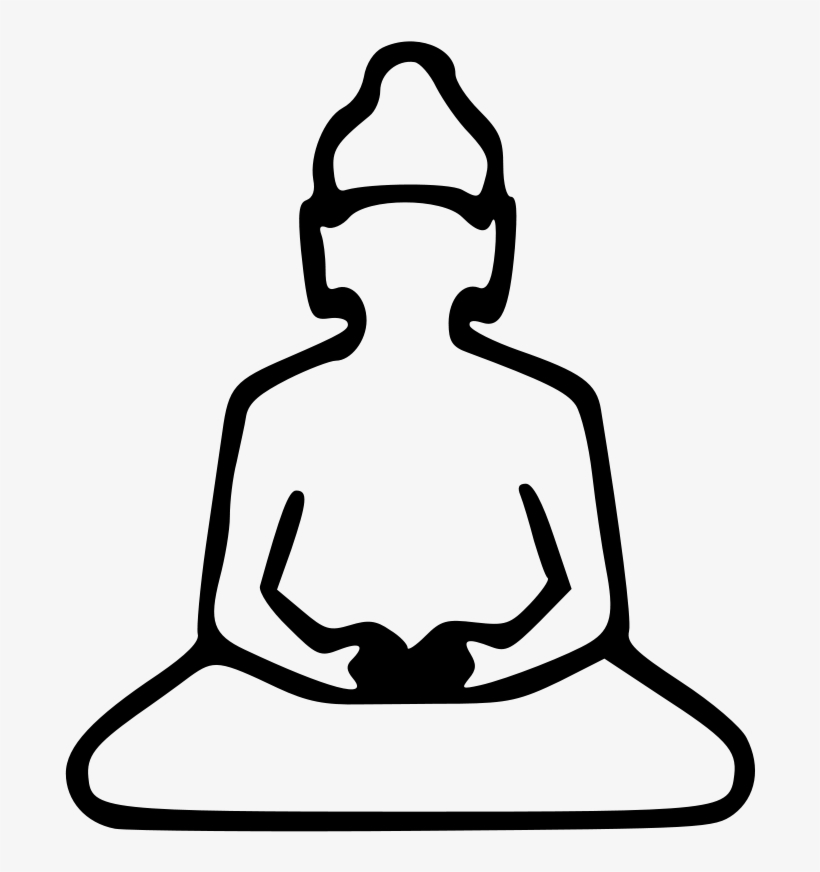 Free Vector Buddha Outline Clip Art, transparent png