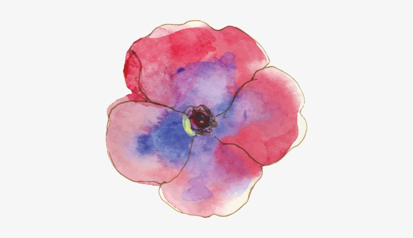 Vividflower4 - Watercolor Painting, transparent png