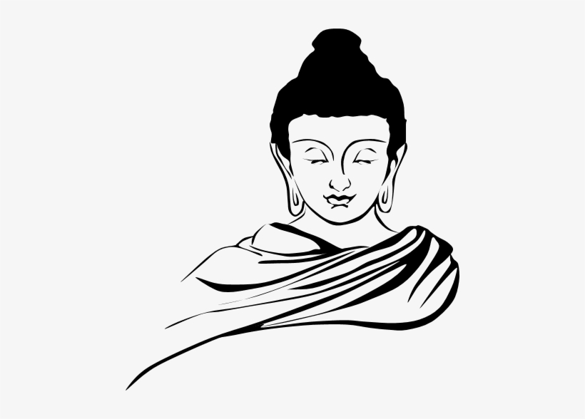 Buddha Clipart - Buddha Clipart Black And White, transparent png