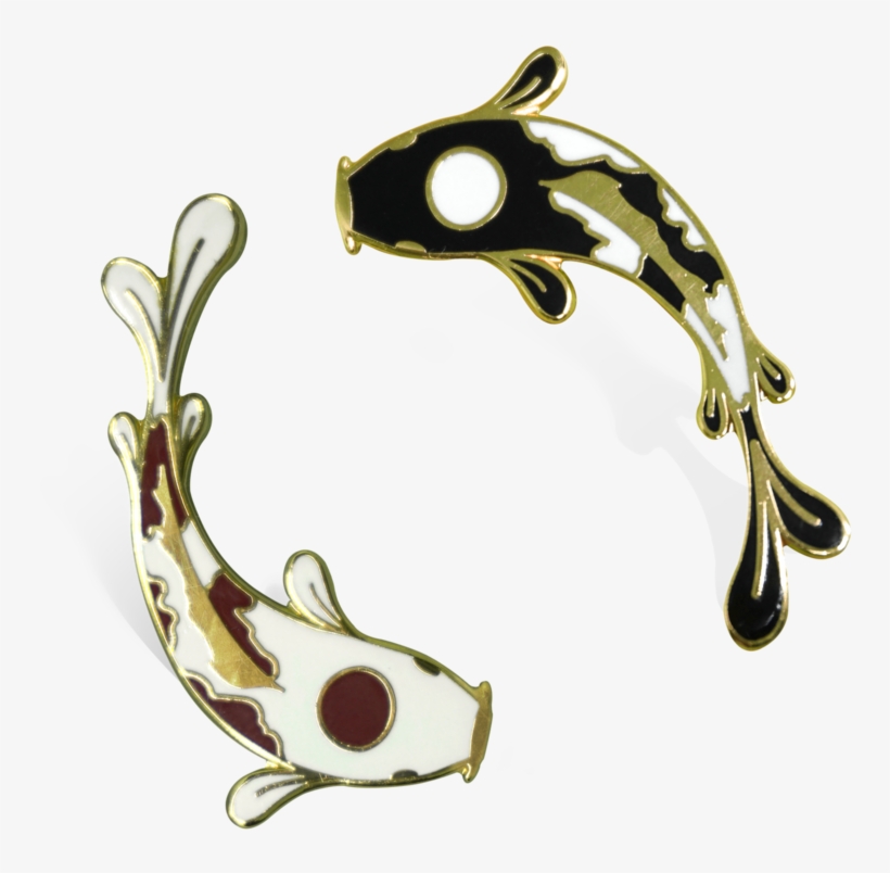Koi Fish Pin Set - One Two Pin, transparent png