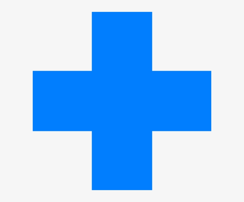 Blue Cross Clip Art At Clker - Blue Cross Png, transparent png