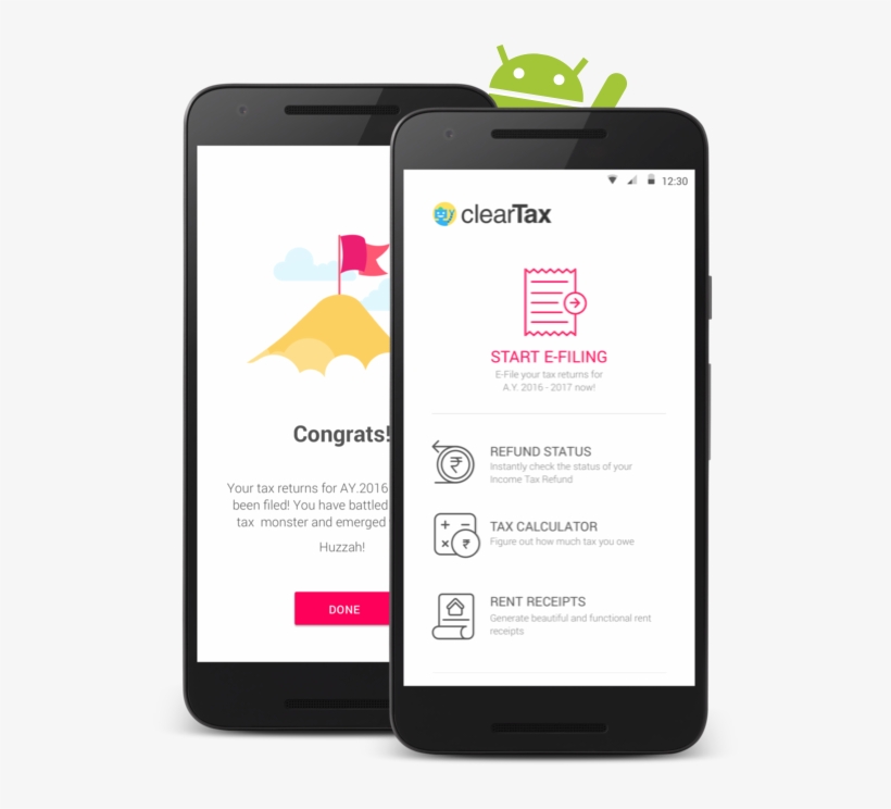 App Features - Clear Tax Mobile App, transparent png