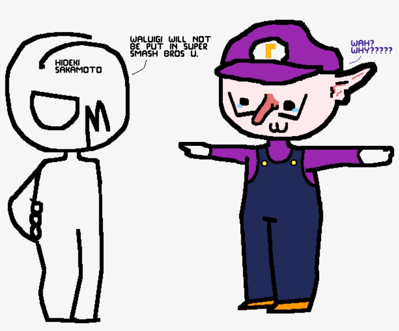 Why Not Waluigi - Cartoon, transparent png
