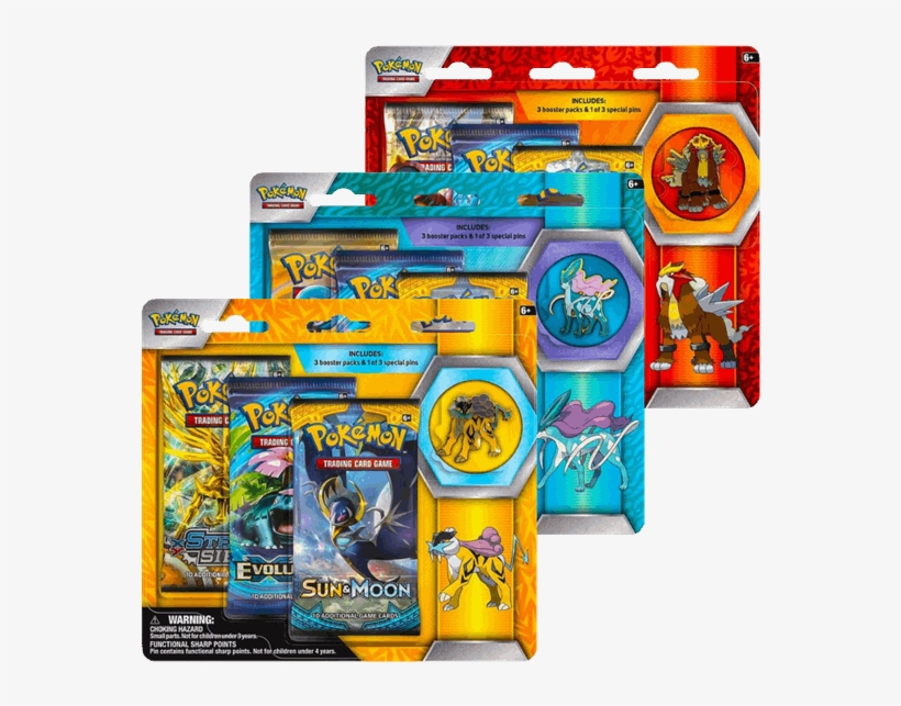 1 Of - Pokemon 3 Pack Sun And Moon Guardians Rising Pin -, transparent png