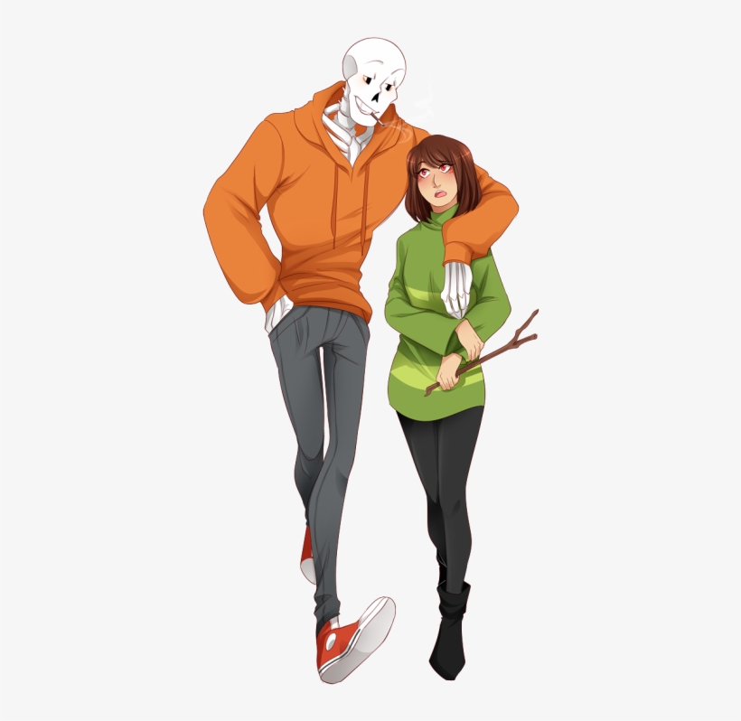 Swap Papyrus X Chara, transparent png