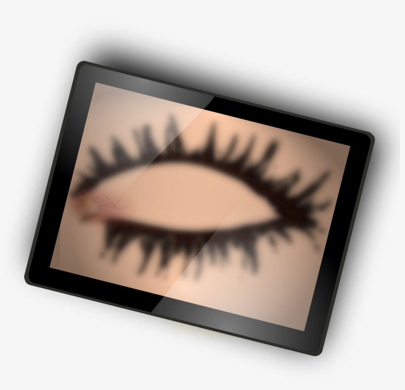 This Free Icons Png Design Of A Closed Eye On Tablet, transparent png