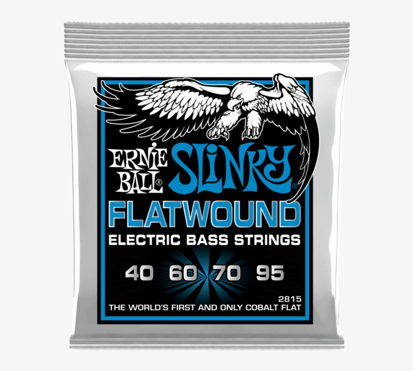 Ernie Ball Extra Slinky Flatwound Electric Bass Strings - Ernie Ball P02814, transparent png