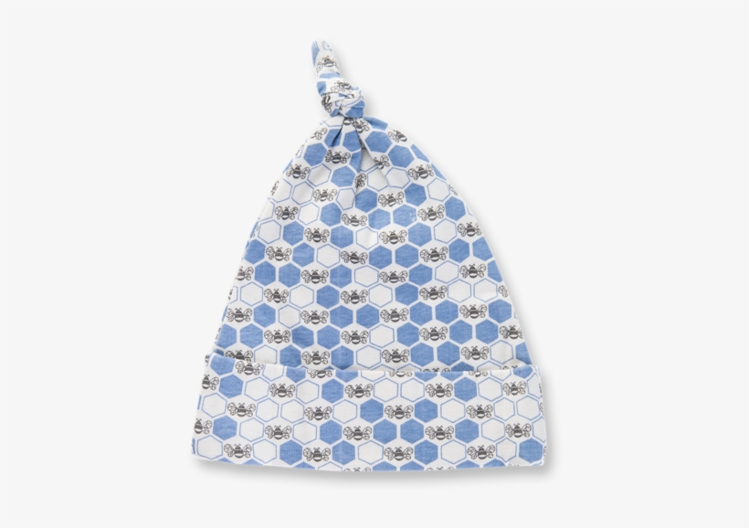 Cornflower Blue Bees Knotted Hat - Locket, transparent png