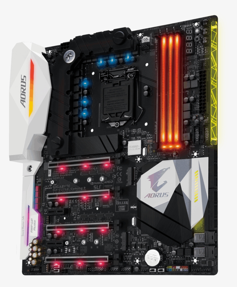 Ga Z270x Gaming 9 - Aorus Z270x Gaming 9, transparent png