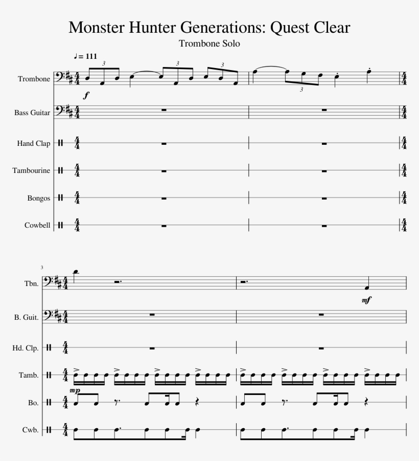 Monster Hunter Generations - Trombone, transparent png