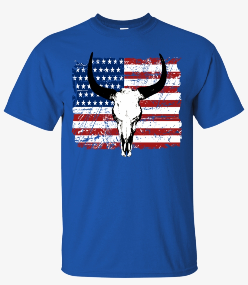 Buffalo Usa Flag - Spreadshirt Langarmshirt Buffalo Skull - Usa Flag -, transparent png