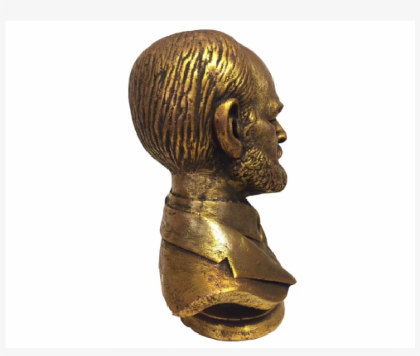 Soviet Bronze Bust Of Austrian Psychiatrist And Neurologist, transparent png