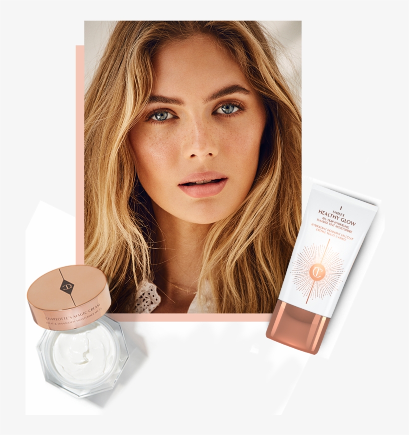 Charlotte Tilbury Sexy Healthy Skin Glow Makeup Look - Megan Williams, transparent png
