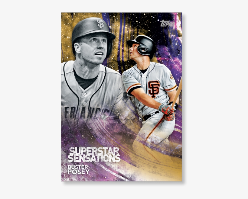 2018 Topps Series 1 Baseball Buster Posey Superstar - Sf Giants World Series Champions, transparent png