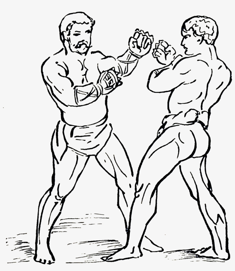 Athletics And Manly Sport 0038 - Drawing Boxing Gloves, transparent png
