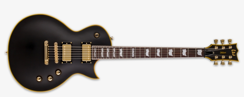 Esp Guitars Ltd Ec-1000 Vb Duncan Rosewood Electric - Gibson Les Paul Ebony Standard, transparent png