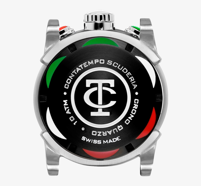 Zoom - Ct Scuderia Unisex 40mm Black Leather Band Steel Case, transparent png