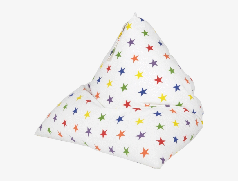Washable Bean Bag, Rainbow Star - Inflatable, transparent png