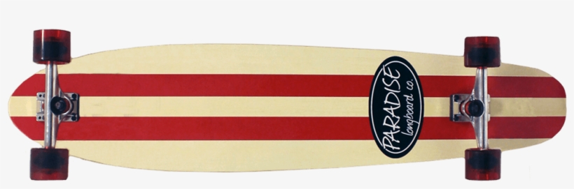 Red/white Stripe - Paradise Stripe Longboard, transparent png