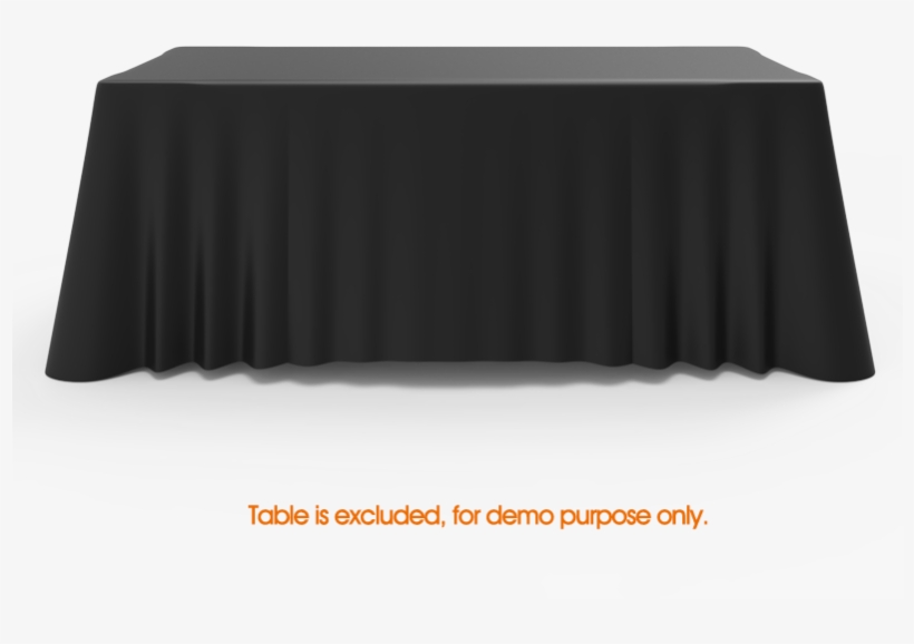 6ft Black Versatile Loose Table Throw With Round Corners - Signwindisplay.com - Signwin, Inc., transparent png