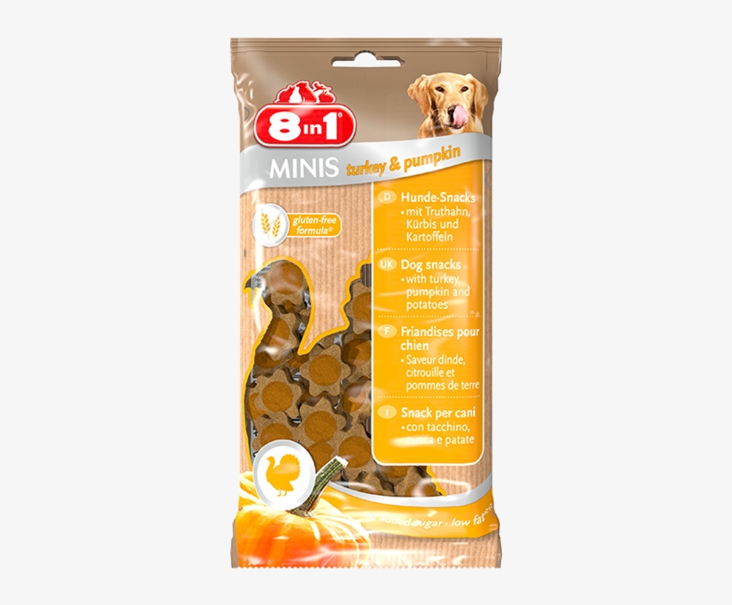 8in1 Minis Turkey & Pumpkin - 8in1 Minis Turkey & Pumpkin (100g), transparent png