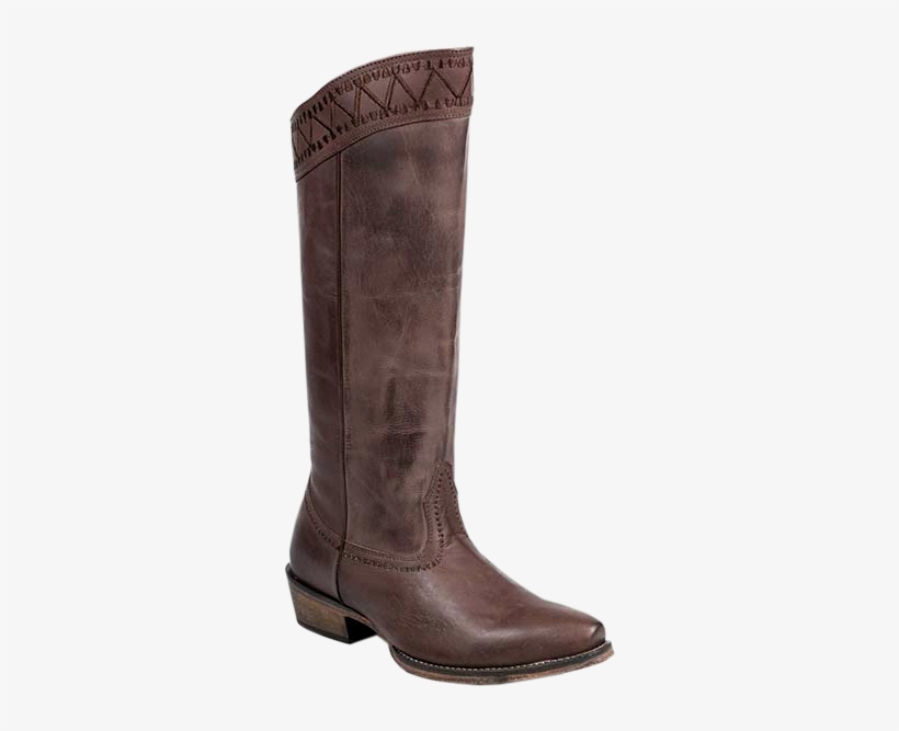 Roper - Roper Brown Embroidered 15" Cowgirl Boots - Snip Toe, transparent png