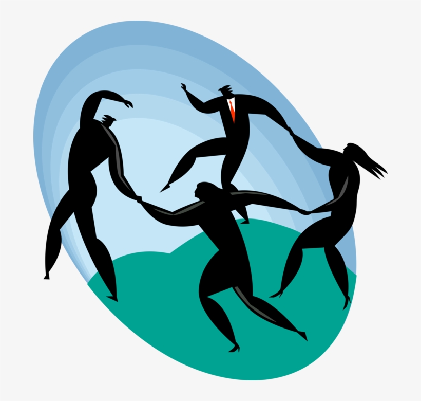 Vector Illustration Of Successful Business Associates, transparent png