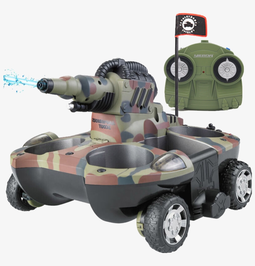 Yier Remote Control Boat Amphibious Tank Toy Boat Remote - Tank, transparent png