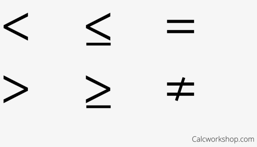 Symbols Used To Express The Relationship Between Two - Monochrome, transparent png