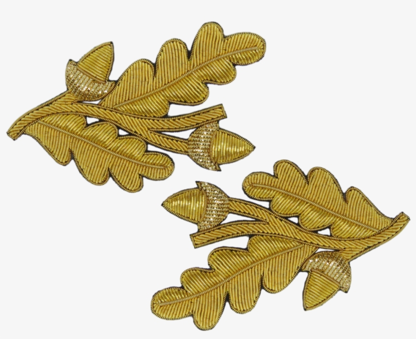 Repeat Pattern Oak Leaf With Large Acorn Gold - Oak, transparent png